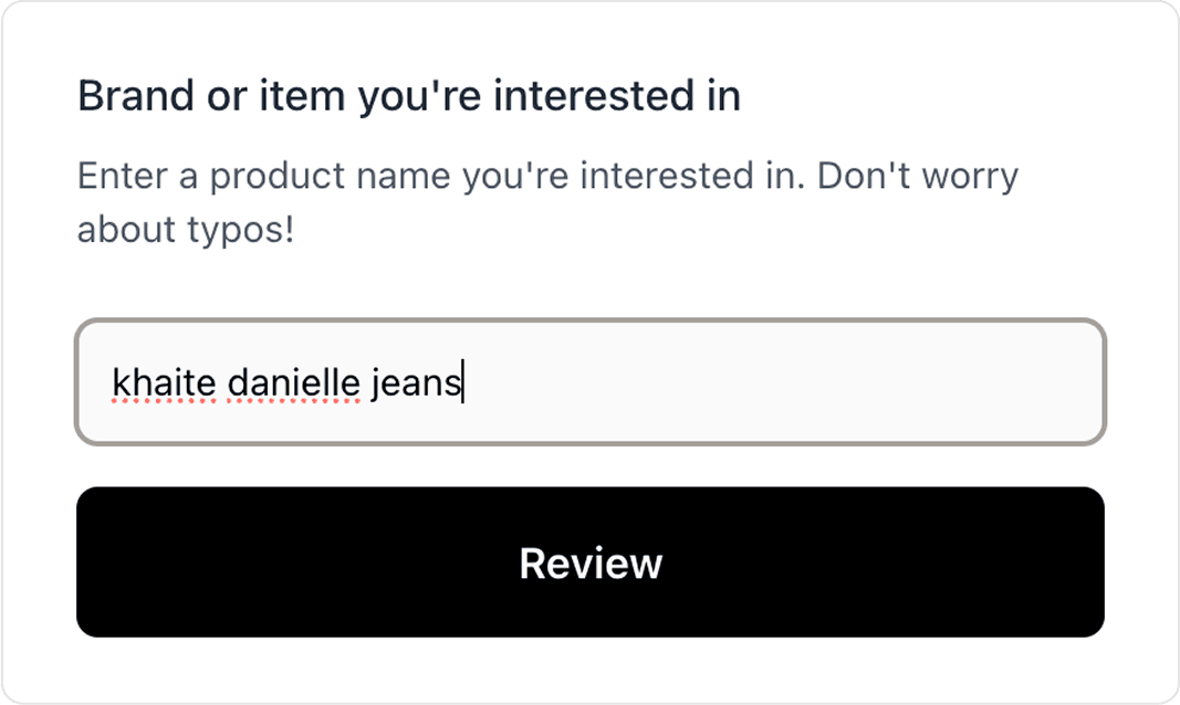 Woven product form interface
