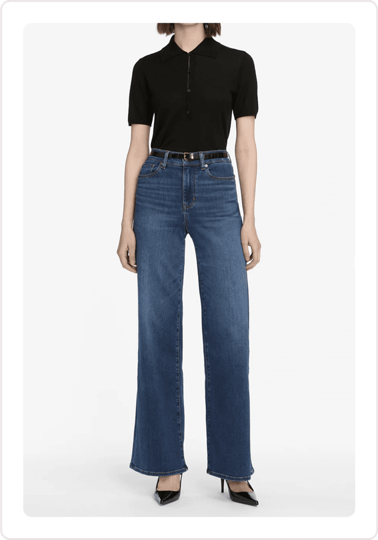 Frame wide-leg jeans